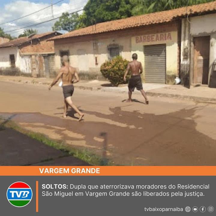 DUPLA QUE ATERRORIZAVA MORADORES DO RESIDENCIAL SÃO MIGUEL EM VARGEM GRANDE SÃO LIBERADOS PELA JUSTIÇA.